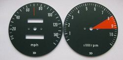Honda 750 speedometer gauge face 1972-1973